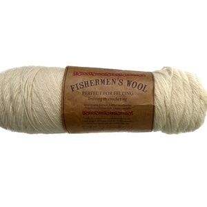Lion Brand Fishermens Wool Natural Oils 100% Pure Virgin 8 Oz 465 yd Natural 098